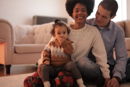 family smiling