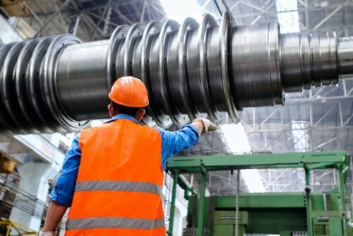 man in protective equipment at work