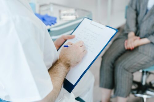 doctor and patient talking